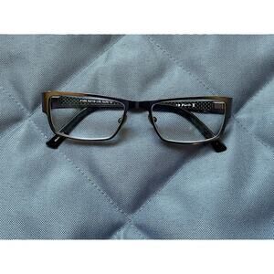 RARE HELIUM PARIS 4169 52/16/135 BLACK FLEX HINGE EYEGLASSES FRAME ONLY